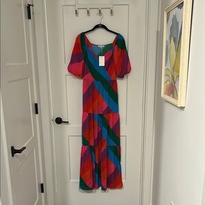 Colorful Striped Maxi Dress